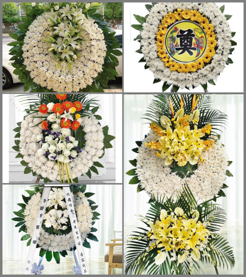四川成都龙泉驿区柏合镇桂花村花圈速递